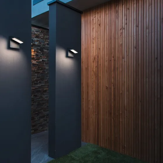 SLV Abridor LED Wandlamp - Antraciet - Aluminium - IP55