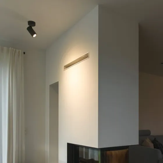 SLV Asto Tube plafondspot GU10 zwart