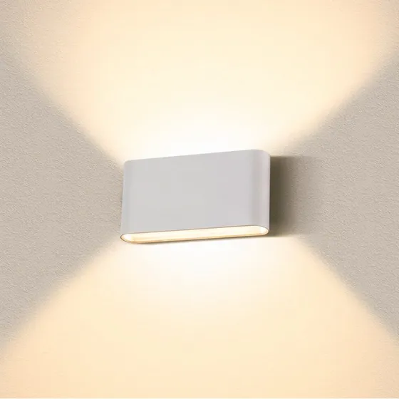 SLV Oval 18 LED Wandlamp Up & Down - Wit