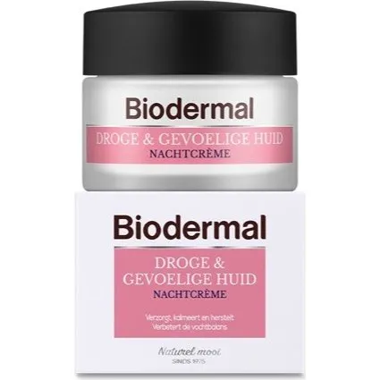 Biodermal Droge & Gevoelige Huid Nachtcrème 50 ml
