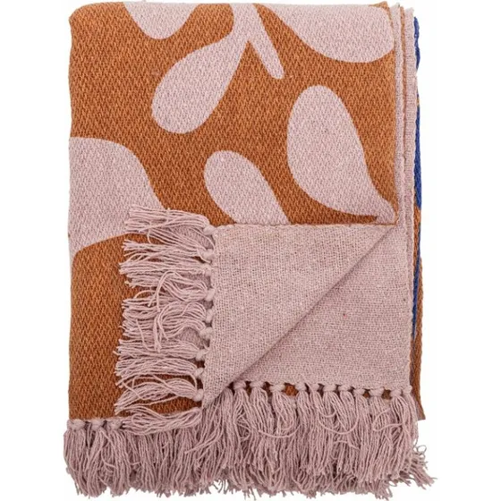 Bloomingville Plaid Atle bruin 160x130cm