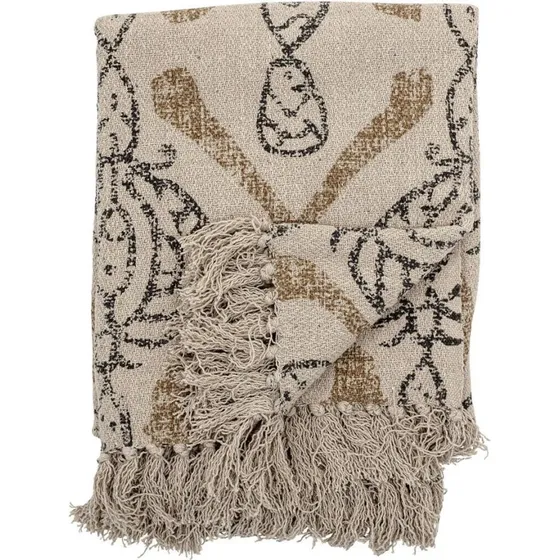 Bloomingville Plaid Freddy naturel 160x130 cm