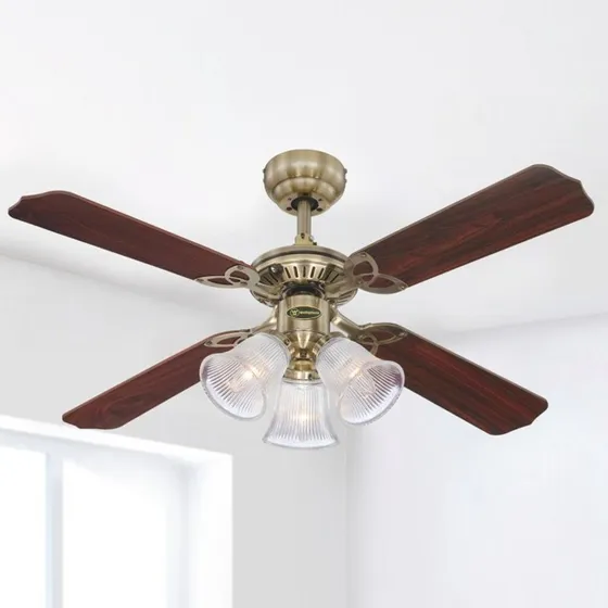 Westinghouse Princess Trio Plafondventilator met Verlichting, Hout