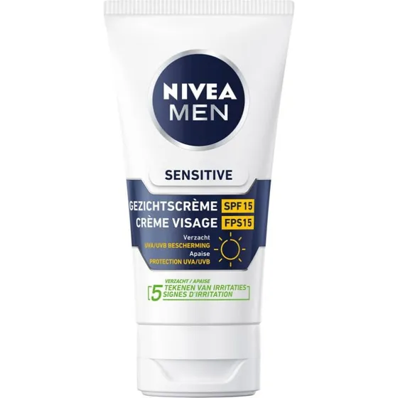 NIVEA MEN Sensitive Gezichtscrème SPF15 75 ml