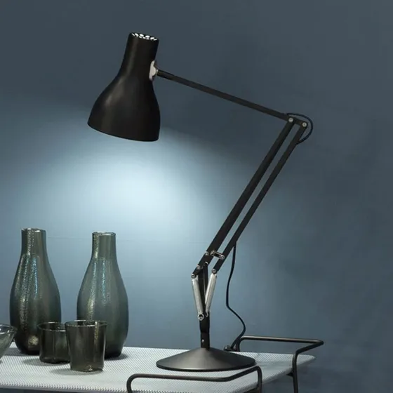Anglepoise Type 75 LED-bureaulamp - Fluweelzwart