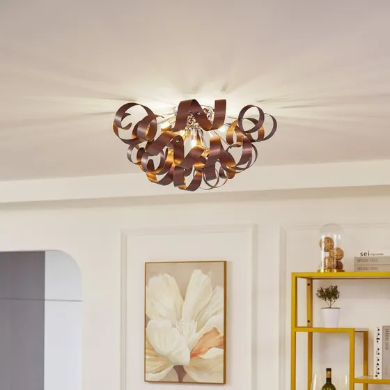 Lucande Kaelor Plafondlamp - Koper - Ø 60 cm