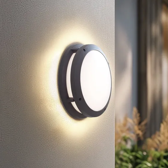Lindby Liren Smart LED Buitenwandlamp - RGB & CCT - Grijs