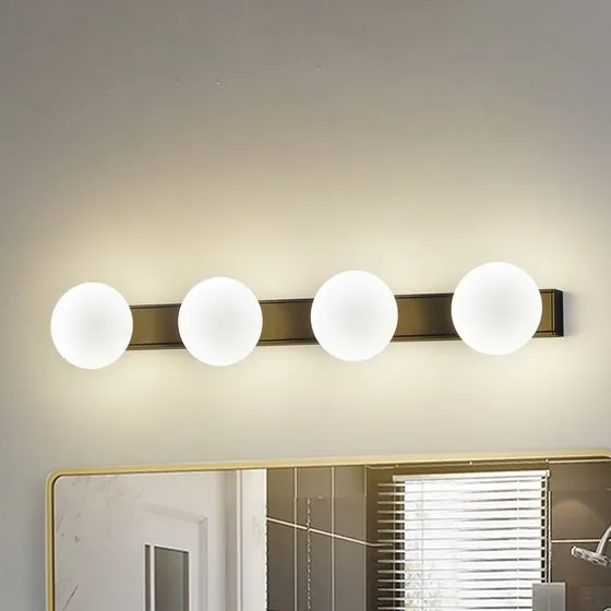 Lucande Myrra LED Wandlamp - Zwart - 60 cm - IP44