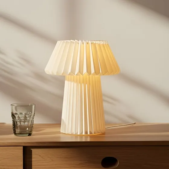 Lindby Tafellamp Magali - Wit - Papier - Ø 34 cm