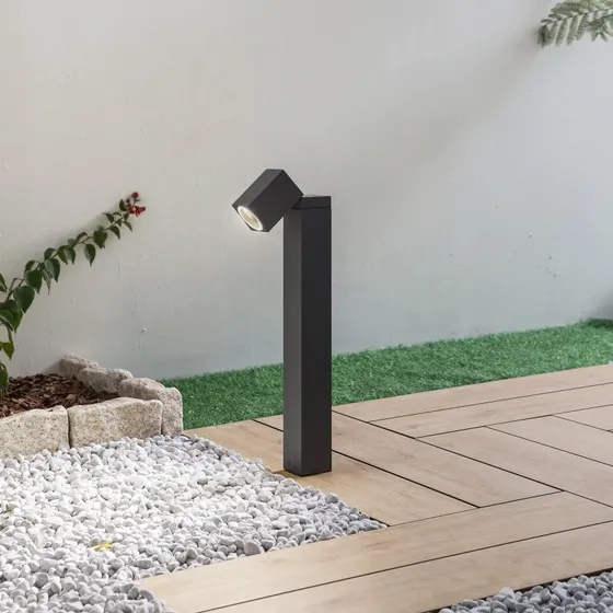 Lindby Othil Sokkellamp - Antraciet - 50 cm