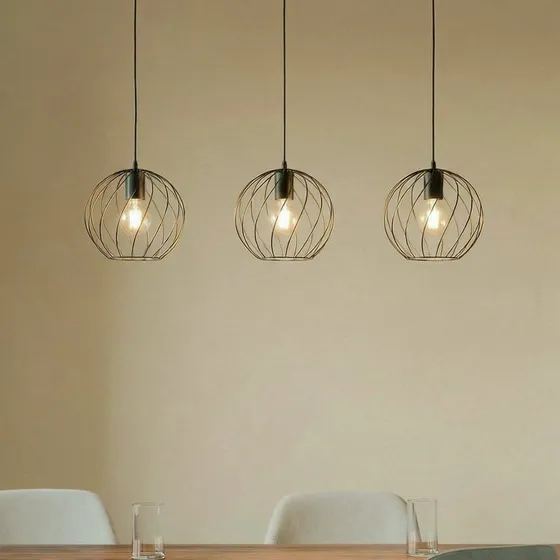 Lindby Hanglamp Danika - Zwart Metaal - 105 cm