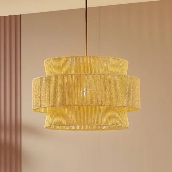 Lindby Anuva Hanglamp - Papier - Ø 45 cm - Naturel