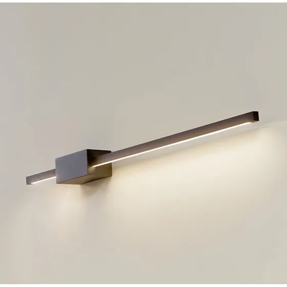 Lucande Skaila LED Wandlamp - Zwart - 90cm