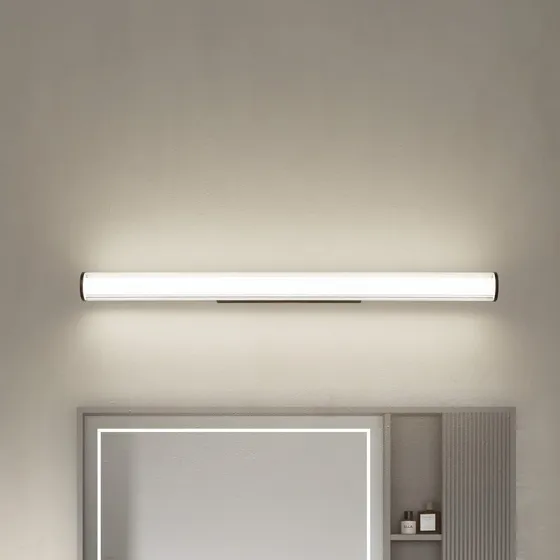 Lindby Kirka LED Wandlamp CCT IP44 - Zwart - 90cm