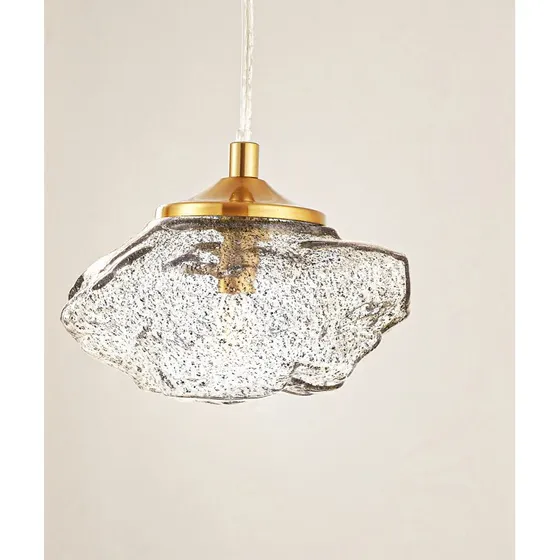 Lindby Piatra Hanglamp - Rookglas & Messing - Ø 16 cm