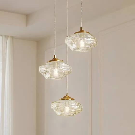 Lindby Piatra Cluster Hanglamp Cognac/Messing - 25 cm
