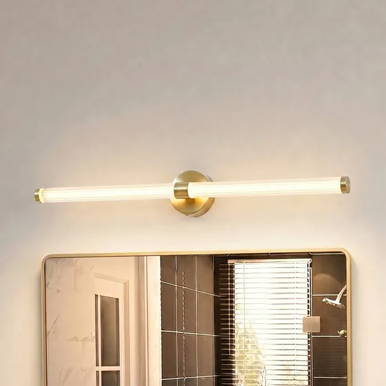 Lucande LED Wandlamp Melisa Goud 90cm CCT IP44