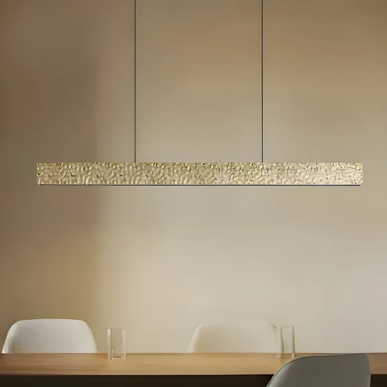 Lucande Nivara LED hanglamp - Goud/Zwart - 117 cm