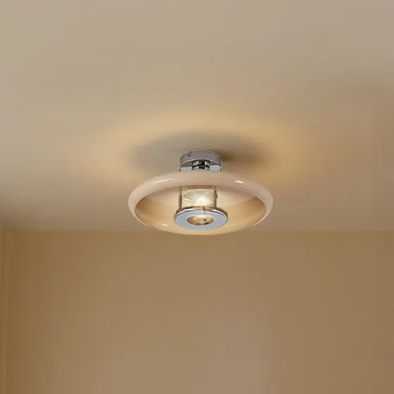 Lindby Branford Plafondlamp - Beige - Ø 35 cm - Dimbaar