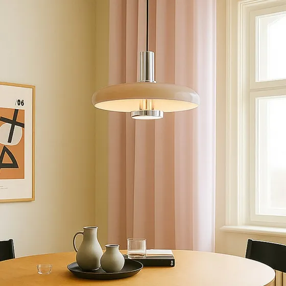 Lindby Branford Hanglamp - Retro Beige - Ø 35 cm