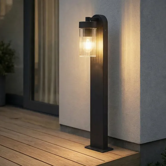 Lindby Kaliro Tuinpadverlichting, Antraciet, 60 cm, E27, IP54