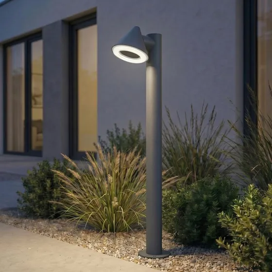 Lindby Soran LED tuinpadverlichting, zwart, 100 cm, IP44