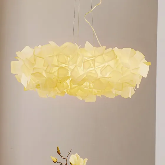 Slamp Clizia Design Hanglamp - Wit/Opaal - Ø 78 cm