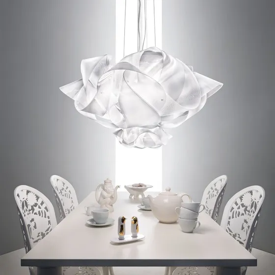 Slamp Fabula design hanglamp - Transparant - Groot