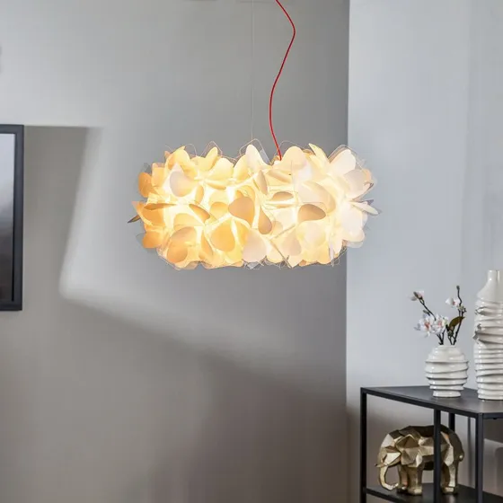 Slamp Clizia Mama Non Mama Hanglamp, Ø53cm, Wit/Rood