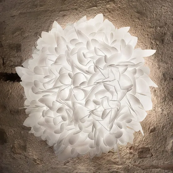 Slamp Veli Foliage Large Wandlamp - Wit - Ø 75 cm