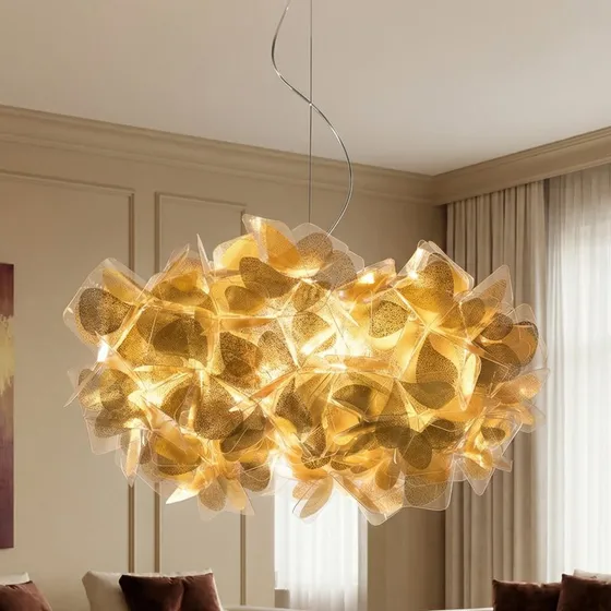 Slamp Clizia Mama Non Mama Hanglamp - Goud/Helder - Ø53cm