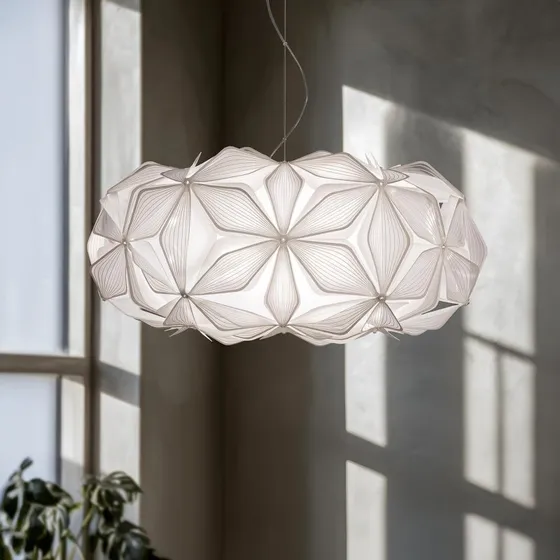 Slamp Hanglamp C'EST LA VIE, wit/transparant, Ø 53 cm