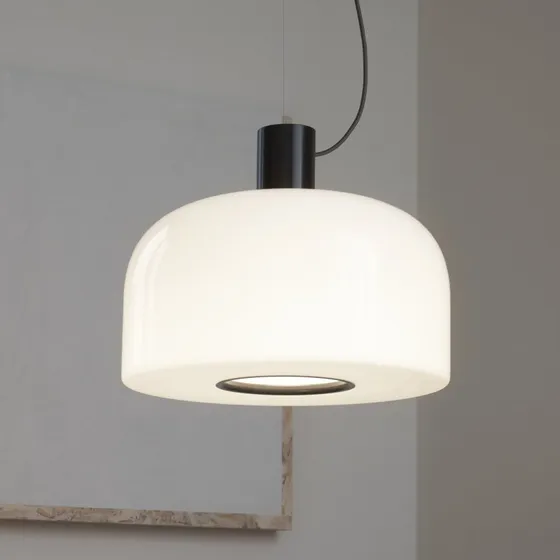 Flos Bellhop Glass S2 Hanglamp - Chocoladebruin - 45 cm