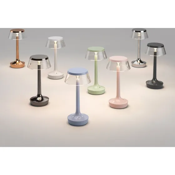 Flos Bon Jour Unplugged Tafellamp - Chroom