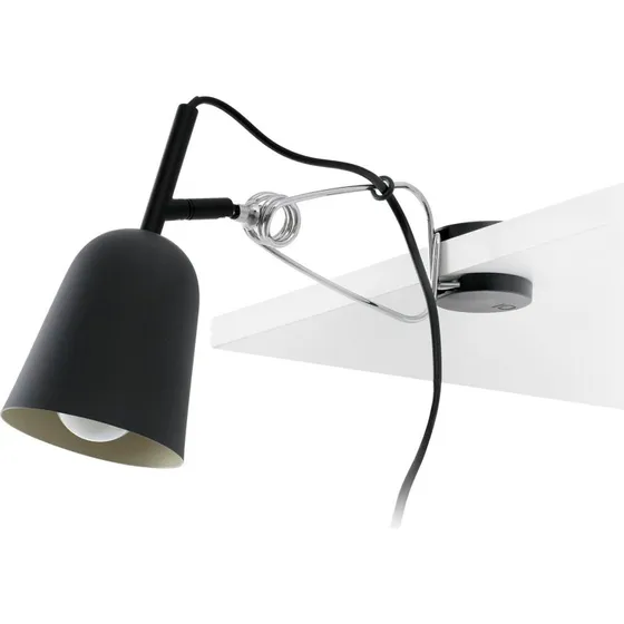 FARO BARCELONA Klemlamp Studio, zwart/crème