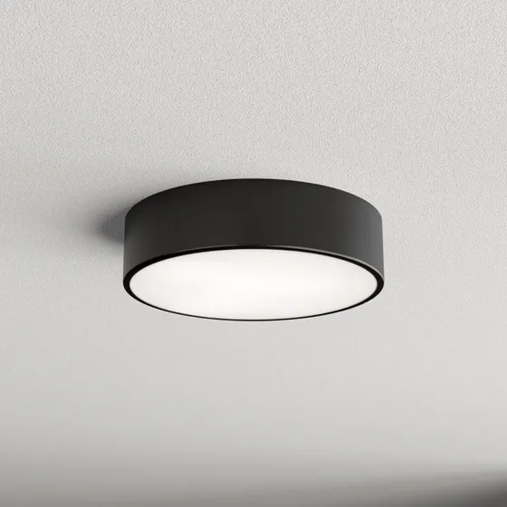 TEMAR LIGHTING Plafondlamp Cleo, Ø30cm, Zwart, Modern