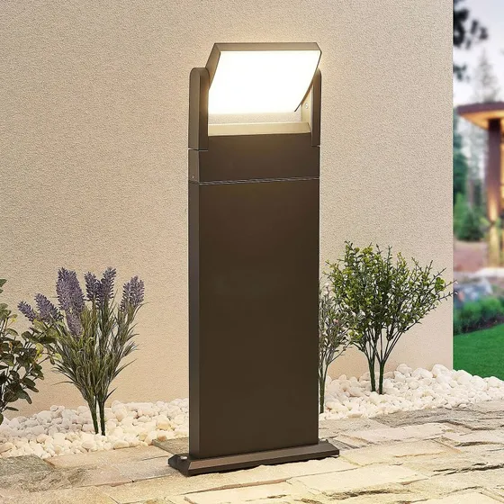 Lindby Cathalena LED Tuinpadverlichting - Donkergrijs Aluminium