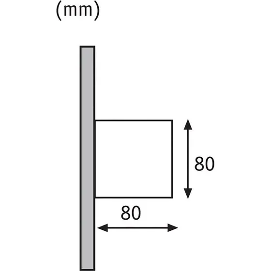 Paulmann Cybo LED Buitenwandlamp - Wit - 8x8 cm