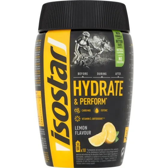 Isostar Hydrate & Perform Sportdrank Poeder Lemon 400GR