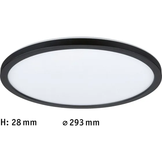 Paulmann Atria Shine LED Paneel Zwart Ø29 cm 3000K