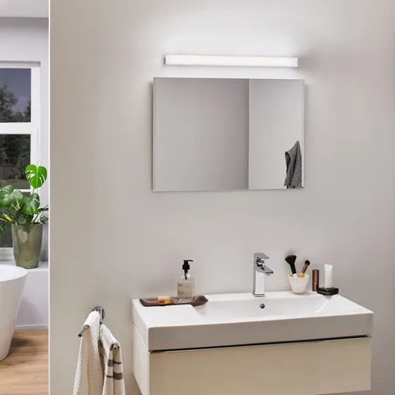 Paulmann Luno LED Wandlamp 60 cm - Wit/Opaal - IP44