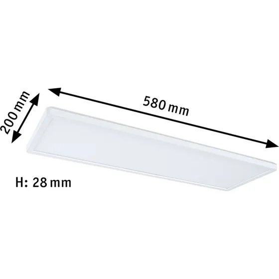 Paulmann Atria Shine LED-paneel - Wit - 58x20 cm