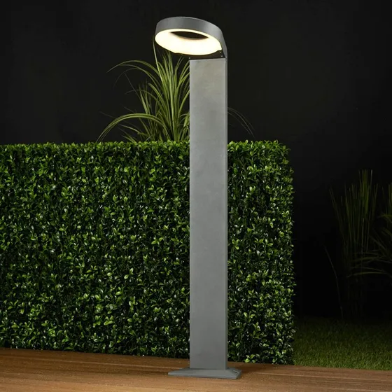 Lucande Jarka LED Tuinpadverlichting - Antraciet - Aluminium