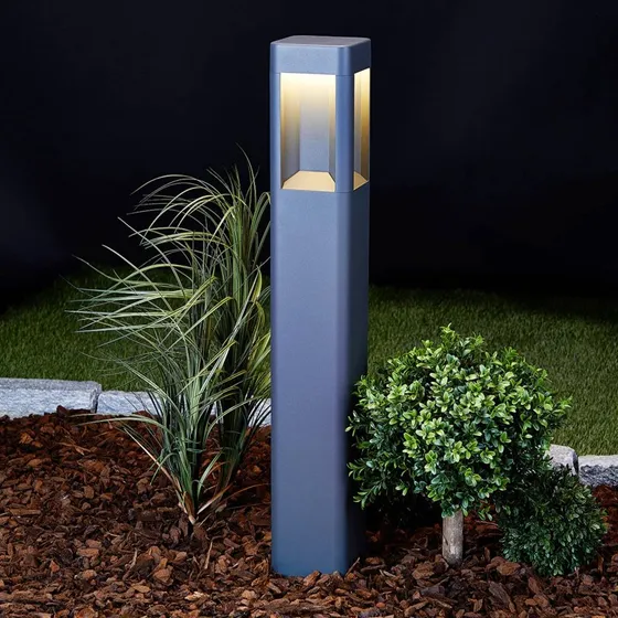 Lucande LED Tuinpadverlichting Annika - Antraciet - 80 cm