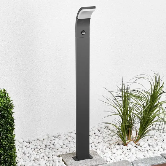 Lucande Timm LED Tuinpadverlichting met Sensor, 100cm, Antraciet