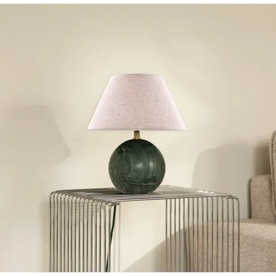 Globen Lighting tafellamp Castello, groen/beige, 28 cm
