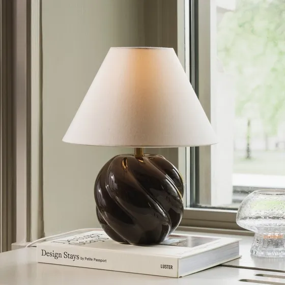 Globen Lighting tafellamp DAHLIA, beige/bruin, 31 cm