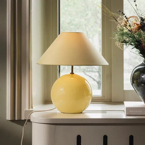 Globen Lighting tafellamp IRIS, geel, 39 cm