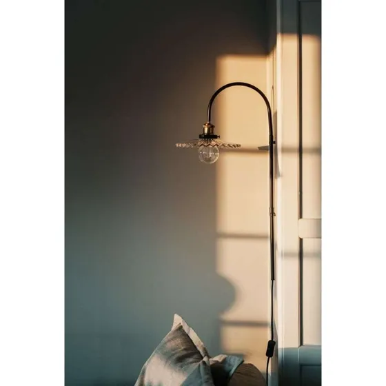 Globen Lighting Cobbler 75 Wandlamp - Helder Glas & Antiek Messing