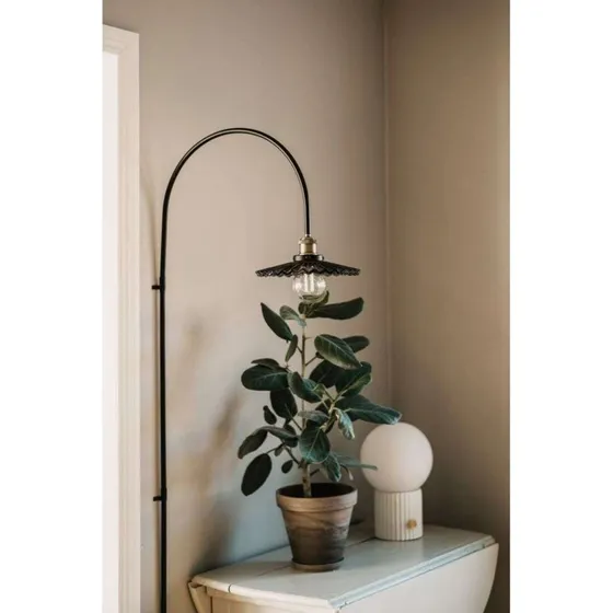 Globen Lighting Cobbler 150 Wandlamp - Rookglas & Antiek Messing